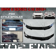 BMW 8 SERIES G16 GRAN COUPE 840i 850i F93 M8 2018+ PSM STYLE REAR TRUNK SPOILER WITH PAINT(PIANO BLA