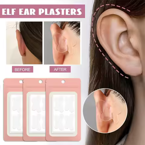4/8/12/16/20/24/32Pcs Butterfly-Shaped Elf Ear Stickers Corrector Correction Patch Silicone Patches 