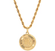 CHRISTIN MARIE STUDIO 18k Gold Plated Zodiac Necklace & Pendant - Gold Necklace for Women & Men, Tar