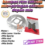 kampas rem cakram mio+piringan cakram depan mio sporty Mio Karbu 