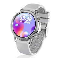 Smartwatch สมาร์ทวอท แฟชั่นผู้หญิงสมาร์ทนาฬิกา2021 Full Touch Screen Smartwatch ผู้หญิง Heart Rate Monitor สำหรับ Android และ IOS + กล่องSmartwatch สมาร์ทวอท Gray