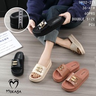 Sandals Slop Jelly Wedges Women Ban Bunny Glossy Super Thick Soft Slippers Import Papyrut/Size 36/41 (9902-271)