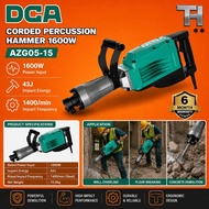 - DCA AZG05-15 Electric Demolition Percussion Hammer Machine Breaker Hacker Mesin Pecah Batu Konkrit