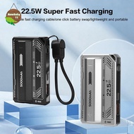 NBBY 21700  Case PD 20W Fast Charging Detachable DIY Battery Case Built-in Cable Battery Box .