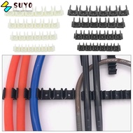 SUYO Water Pipe Holder, Air Hose 4mm 6mm 8mm 10mm 12mm Hose Clamp,  6 Way Gas Compressor Fixing Diversion Flow Clip Pneumatic Tube Water Hose