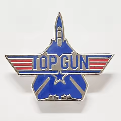 TOP GUN maverick Air Force Army Military Logo badge movie enamel pin jewelry Jacket Uniform accessor