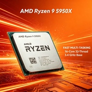 AMD | Ryzen 9 5950X 16‑Core 3.4GHz 105W Desktop Processor Socket AM4 Without Cooler For Desktop PC
