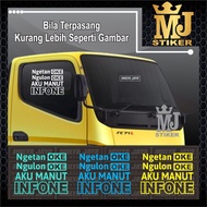 MULYA JAYA WORDScutting stiker CODE 07 (NGET OK NGULON OK I AM MANUT INFONE)
