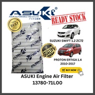 ASUKI Engine Air Filter Suzuki Swift 1.2 ZC72 1.4 ZC82 Solio 1.2 MA15 Proton Ertiga 1.4 2010-2017 Sp