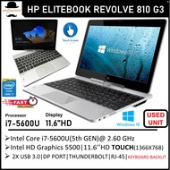 HP EliteBook Revolve 810 G3 Core i5/i7(5th GEN) 11.6" inch Multi-Touch 2-in-1 Laptop WINDOWS 10