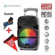 Audiobox BBX 800 TWS Bluetooth Trolley Speaker Free Wireless Mic with FM Radio, USB Input, SD Card