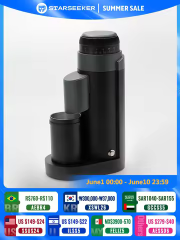 STARSEEKER Go50 Portable Electric Coffee Grinder Travel Set 50mm Cone Burr Espresso Brew Stepless Ad