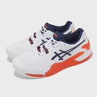 Asics 網球鞋 GEL-Resolution 9 2E 男鞋 寬楦 白 橘 澳網配色 支撐 運動鞋 亞瑟士 1041A376102