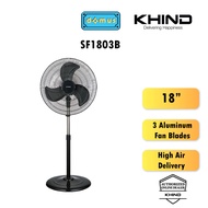 Khind 18 Inch Industrial Stand Fan Metal Blades Kipas Angin Industri Berdiri Murah 18" Standing Fan 
