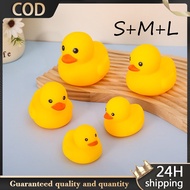 3pcs Mini Yellow Duck Squishy Duck Toy Baby Shower Duck Floating Toy For Kids Bath Time