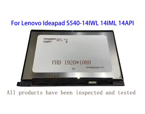 14.0inch For Lenovo Ideapad S540-14IWL 14IML 14API FHD 1920*1080 LCD Screen Display NO-Touch Assembl