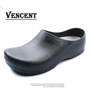 VINCENT Chef Shoes for Men Women Clogs Kitchen Shoes Non-slip Waterproof Oil-proof Cook Safety Work