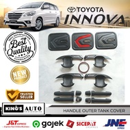 Outer Door Handle Cover Tank Cover Innova 2007 2015 Matte Black Car Accessories
