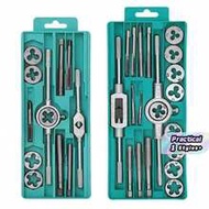 20Pcs Tap And Die Set  Tap Wrench Threading Tools Metric/Imperial Hand Tapping Tools For Metalworkin