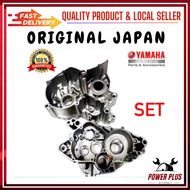 (SET) 100% ORIGINAL JAPAN YAMAHA RXZ CRANKCASE SET ENJIN COVER CRANK CASE KULIT ENGINE ENJIN CASING RXZ 55K 5PV SET