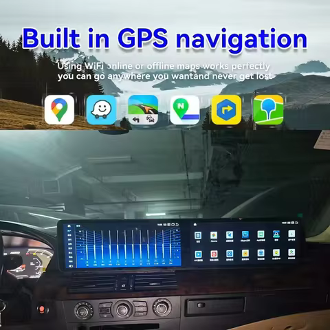 For BMW 3 5 Series E90 E92 E60 E61 2005-2012 Android14 CarPlay Car Radio GPS Navigation Multimedia V