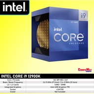 INTEL CORE I9-12900K (16C/24T, 3.2-5.1GHZ, 30MB, LGA1700, UHD770) PROCESSOR