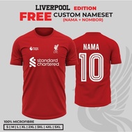 JERSEY LIVERPOOL *FREE CUSTOM NAMESET*SILKSCREEN NAMA NO