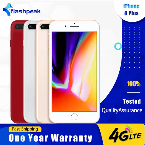 Original Apple iPhone 8 Plus 4G Mobile Phone 5.5'' IPS LCD True Tone 3D Touch Fingerprint A11 Hexa-C