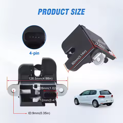Trunk Lock Latch 5K0827505A 1K6827505E 5M0827505E 1P0827505D For VW Golf Mk5 Mk6 Passat B6 B7 Polo T