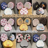 【imamura】For Baseus D02 Pro Headphone Case Cute Cartoon Headset Earpads Storage Bag Casing Box