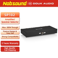 Douk Audio SP102 2 Zone Amplifier / Speaker Selector Box Passive Audio Switcher for Home Stereos