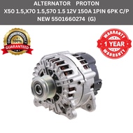 (100% Genuine + 1 Year Warranty)ALTERNATOR PROTON X50 1.5,X70 1.5,S70 1.5 12V 150A 1PIN 6PK C/P NEW 