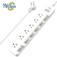 [YiChen] 7 Cut 6 Seats 3P Safety Extension Cord | YI-3766 Series