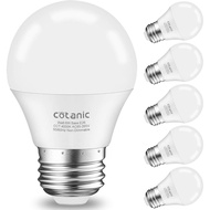 Cotanic A15 LED Bulb, Ceiling Fan Bulbs 6W (60W Equivalent),4000K Natural Daylight,E26 Standrad Base