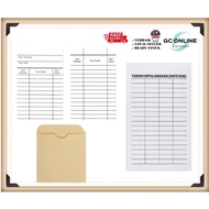 Kad Pinjaman / Library Card / Kad Pulang / Card Date Due / Library Pocket