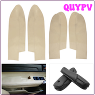 หนังไมโครไฟเบอร์ QUYPV ด้านหน้า/ที่เท้าแขนแผงประตูหลัง/แผ่นป้องกันที่เท้าแขนที่นั่งสำหรับ Honda CRV 2007 2008 2009 2010 2011 APITV