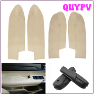 หนังไมโครไฟเบอร์ QUYPV ด้านหน้า/ที่เท้าแขนแผงประตูหลัง/แผ่นป้องกันที่เท้าแขนที่นั่งสำหรับ Honda CRV 