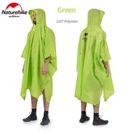 Naturehike Outdoor Raincoat 3 In 1 Multifunction Rain Poncho Rainproof Portable Used For Mat Tent Hiking Travel Camping Fishing