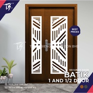 TSBRILLIANT Lowest Price Batik Security Door (Son &amp; Mother Door) With 10 Locks