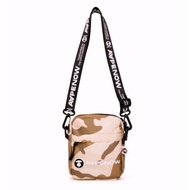 *HOLIDAY SPECIAL* Aape BY *A BATHING APE® AAPE NOW Moon Face Patch Camo Crossbody Bag Apricot Green 