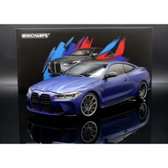 [MASH] Minichamps 1/18 BMW M4 (G82) 2020 Matte Blue