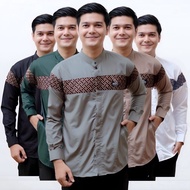 Koko Shirt For Adult Men Long Sleeve Qynang Qynang Motif The Latest Batik Combination