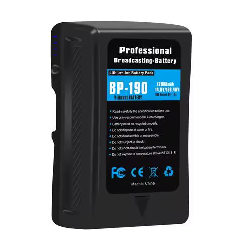 V Mount Li-ion Battery BP-190 BP-150 BP-95 for Sony V-Lock BP Battery Camcorder Broadcast Video Ligh