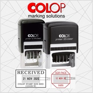 Rubber Stamp Colop Dater Q24D | P35D | P55D | P54D | Q43D | P60D (CHAT DETAIL | INK BIRU)