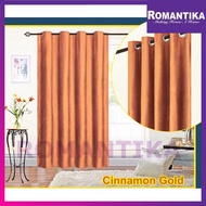 Romantika Loren Ready Stock Curtain Langsir 140cm X 260cRing Eyelet Royal Velvet Series Door Pintu Curtain Langsir Murah
