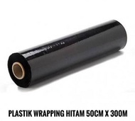 Plastik Wrap / Plastik Wrapping Hitam 50Cm X 300M Batam