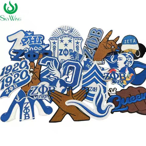 Embroidered Stock Zeta Phi Beta Sorority Iron Patch, J-16, Dove, Z-phi Soo SWEET, 1920 Soror, Jacket