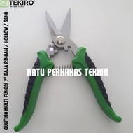 Tekiro Gunting Almunium Baja Ringan Original 7 Inch Seng Holo Plat