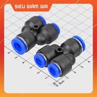 [3 Pieces]- PW10-8 Y-Tube Pneumatic Connector 10mm to 8-8mm SmartFix Components