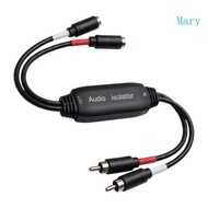 Mary 2RCA to 2RCA Noise Reducer 38Cm for Ground Straps Hums in Amplifier Speaker Systems
